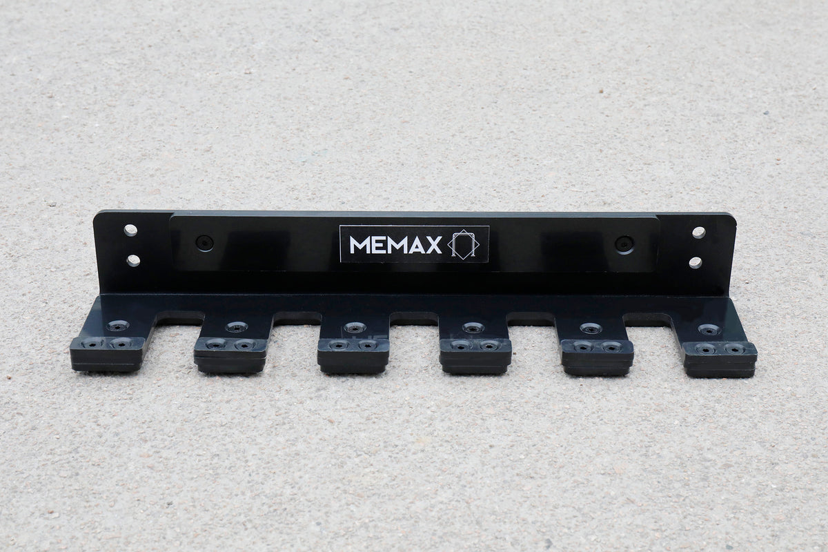 Vertical Wall Mounted Barbell Holder - 5 Bars Hanger - Barbells Storage Rack, Weight Bar Holder, Garage Gym Bar Wall Rack