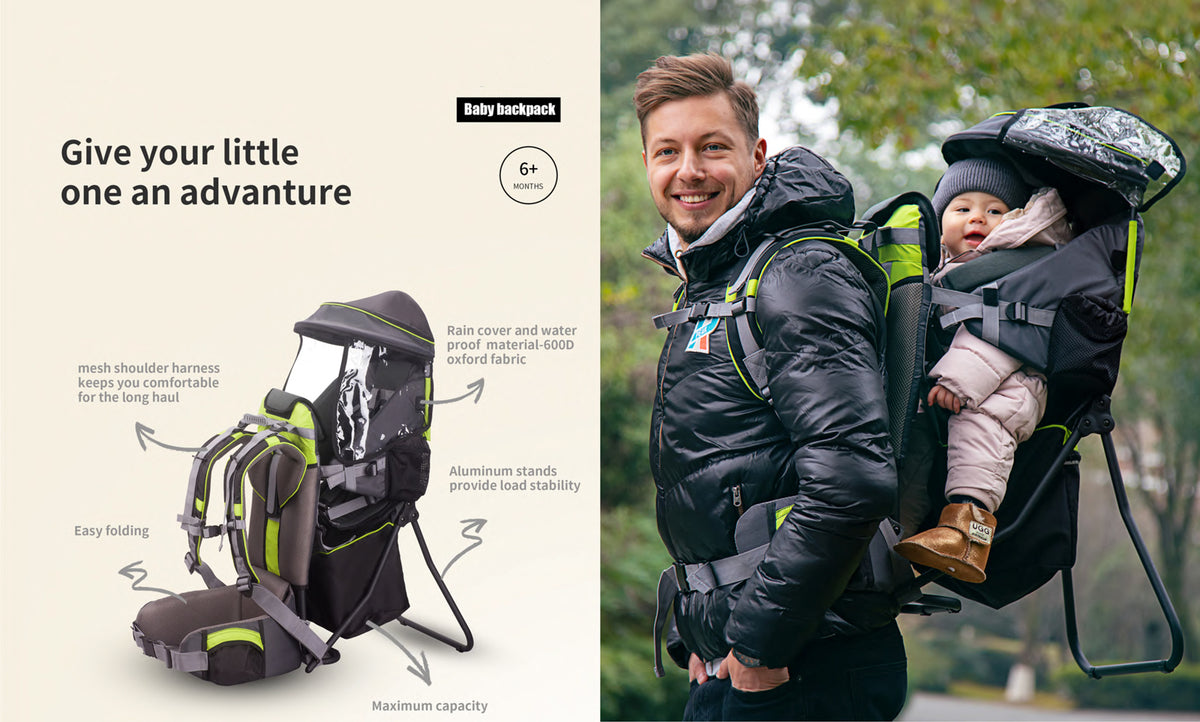 Baby Backpack Hiking Child Carrier Lightweight Hiking Camping Child Carrier Backpack