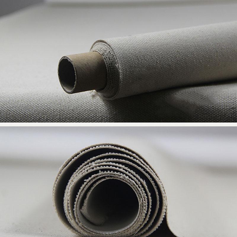 10m Roll Triple Primed Artist Canvas Roll 1.7m Width - Medium Texture, Linen&amp;Cotton Blend