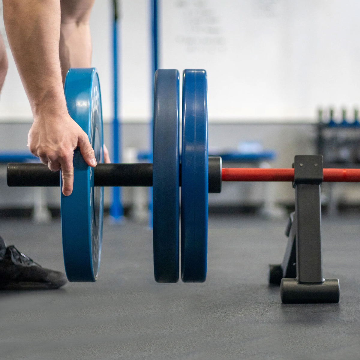 ATTIVO Deadlift Jack Barbell Stand, Easily Load and Unload Barbell Plates for Deadlift Exercise, Weight Training, Home Gym