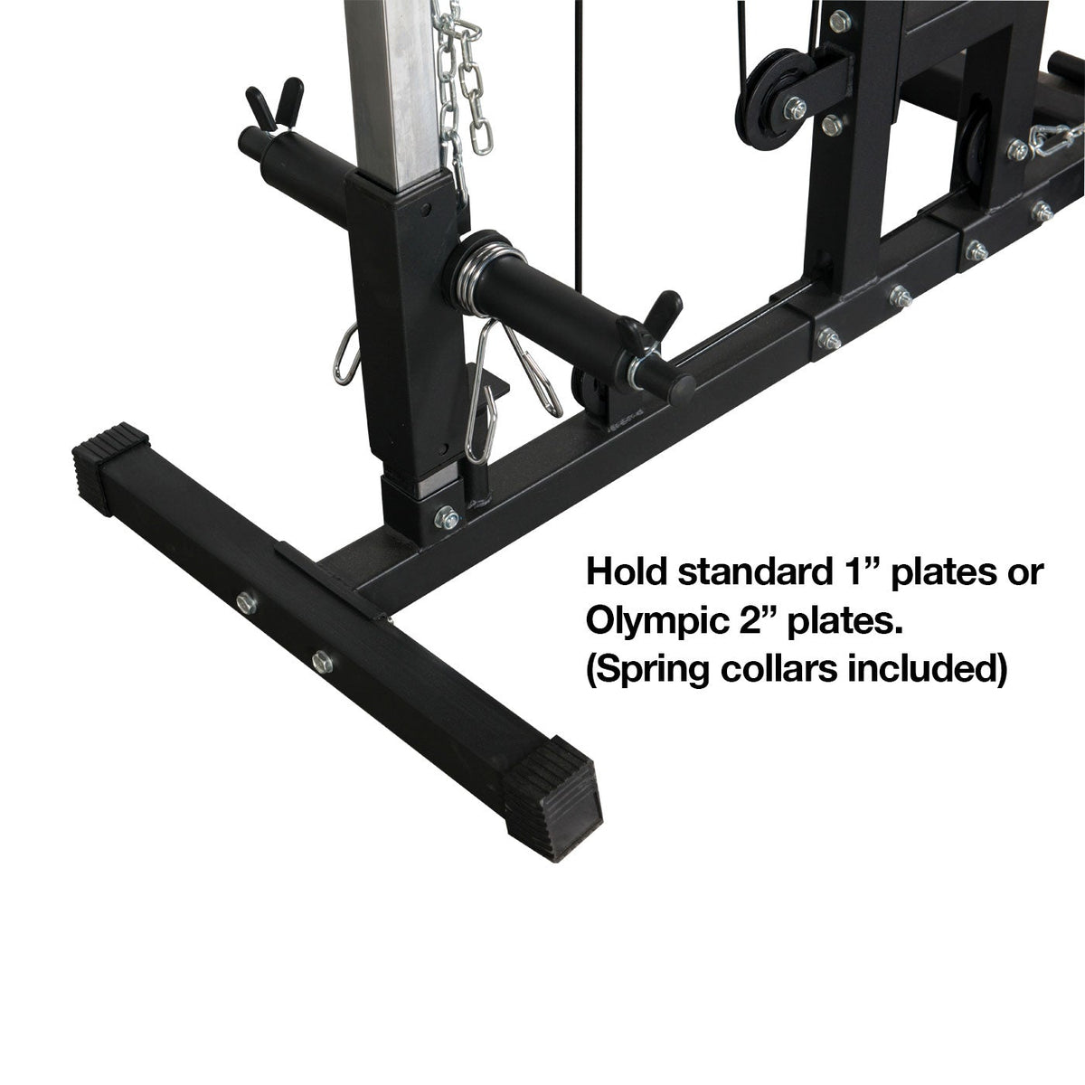 Straight Lat Pull Down Bar Attachment With Handles - 50cm