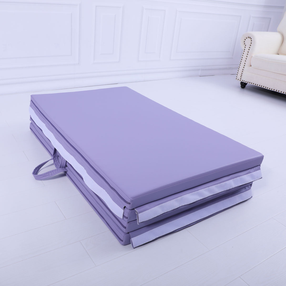 Value Combo Gymnastic Horizontal Bar Sports Junior Training Bar + Gym Mat (Purple Set)