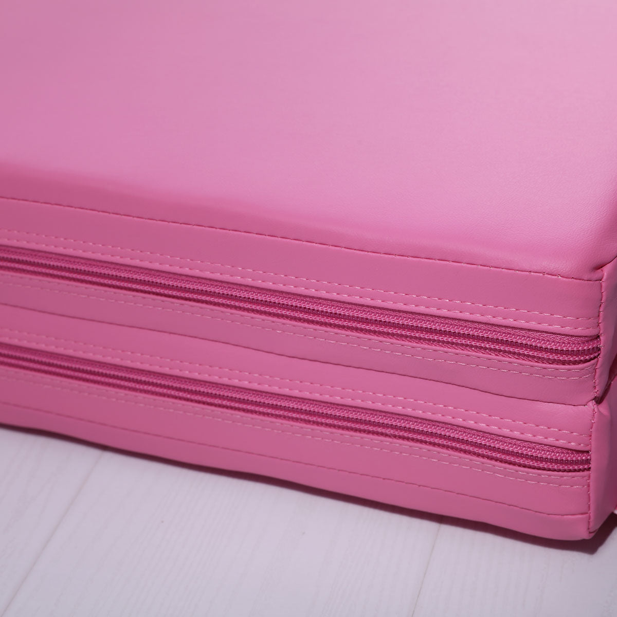 Large 3Mx1.2Mx5cm Extra Thick High Density Gymnastics Gym Folding Exercise Mat - Pink