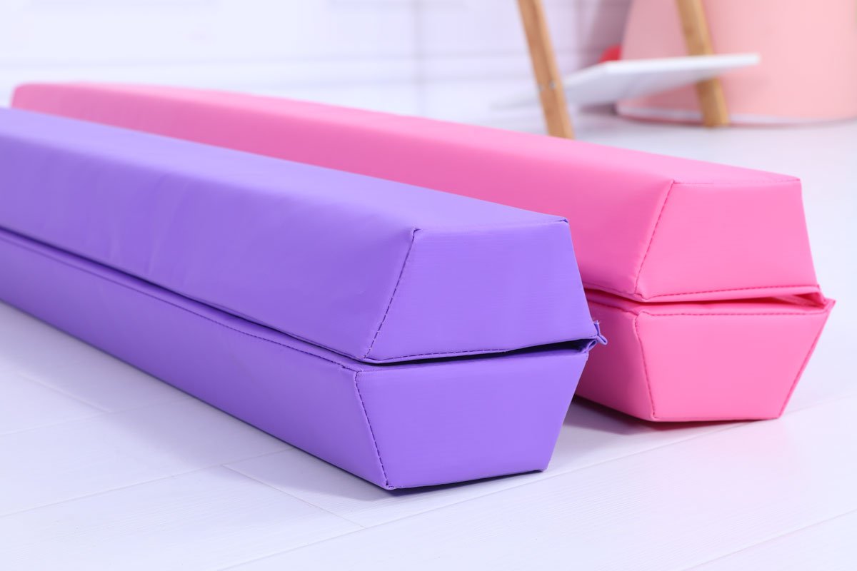 Starter Folding Gymnastics Balance Beam Practice Safe Balance Beam for Kids 240cm/270cm - Blue