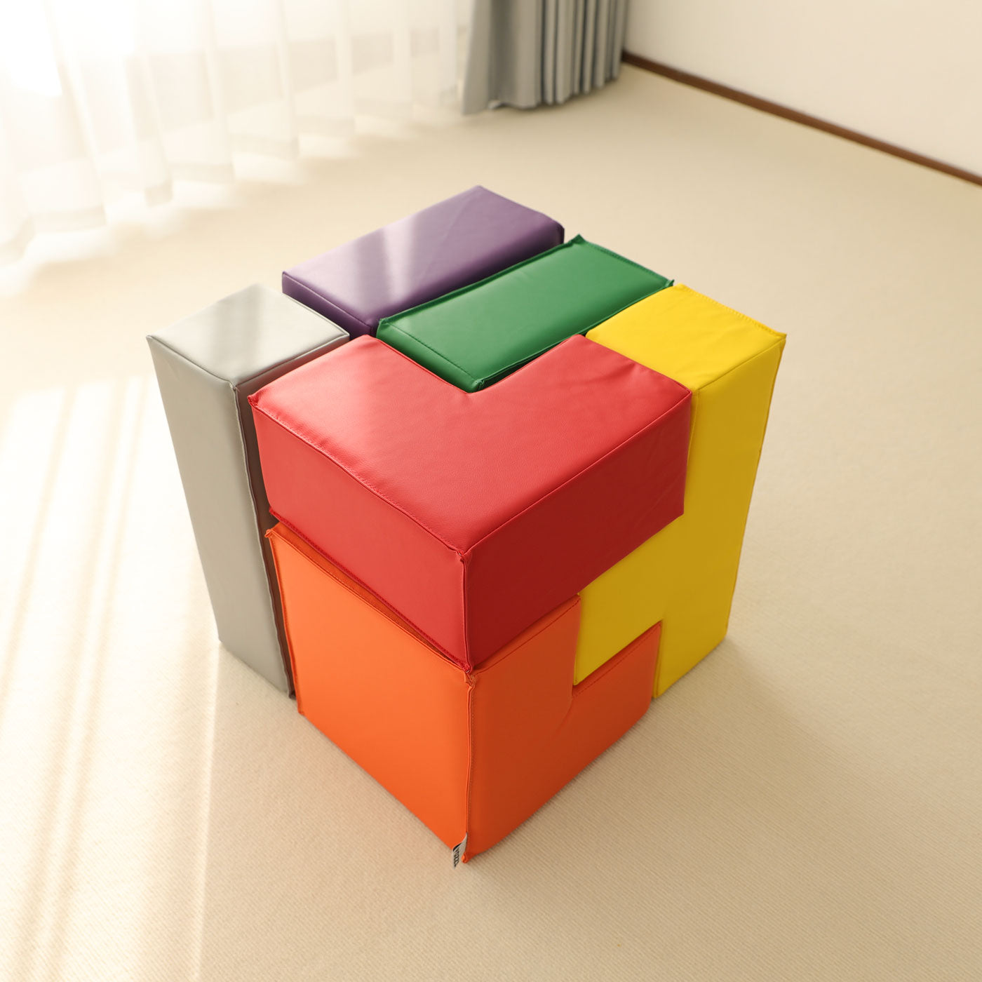 YOZZI Brainy Blocks, Building Blocks, Assorted, 7-Piece