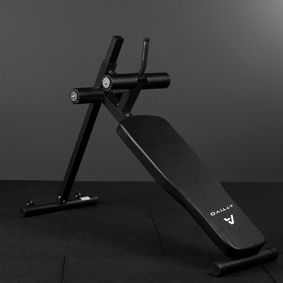 ATTIVO Sit Up Bench For Core Workouts and Decline Bench Press. Adjustable Weight Bench