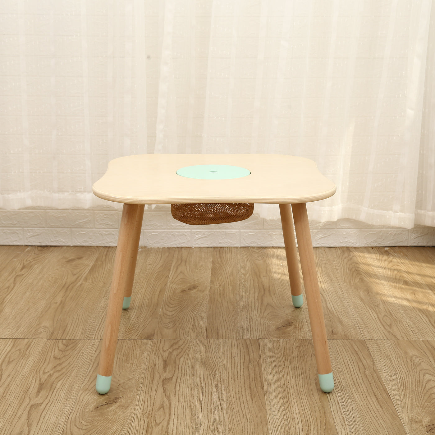 Kids Wooden Play Table with Storage