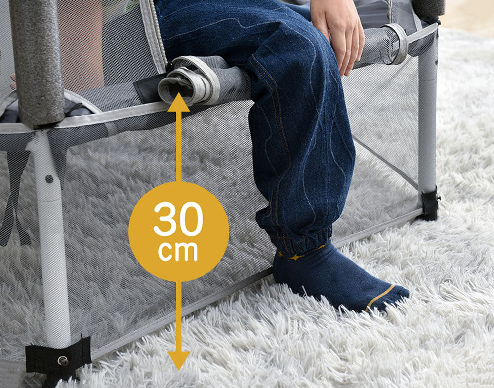 MEMAX Kids Indoor Trampoline - Horizontal Bar Option