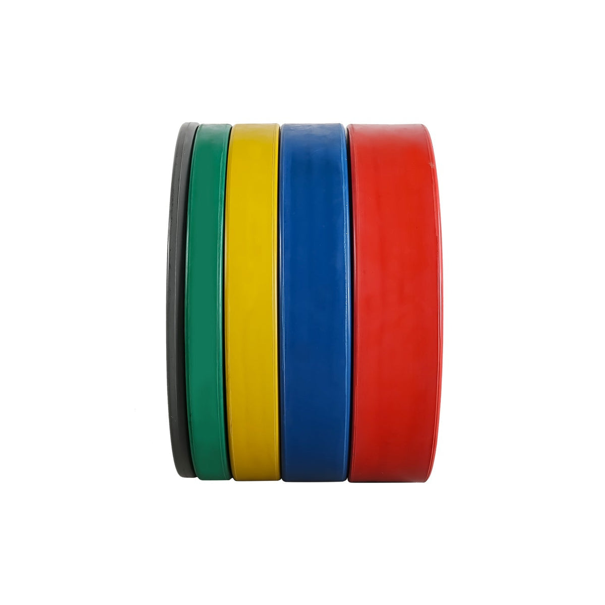 2&quot; Olympic Bumper Plate Weight Plates with Steel Hub in Pairs High-Bounce Olympic Weight Plates 10KG Pair