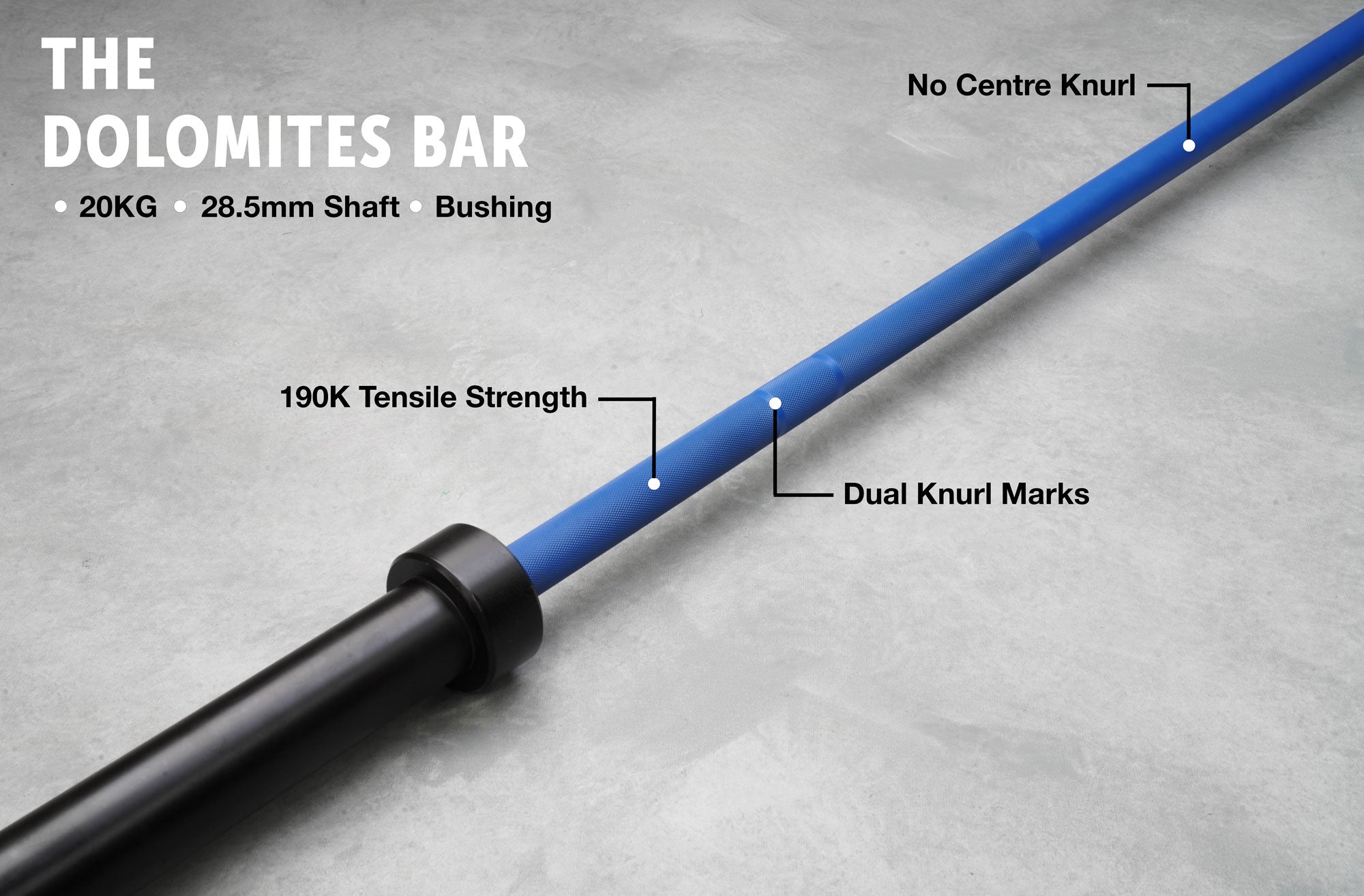 20kg Coloured Cerakote Barbells. Rated 450kg for Weightlifting, Powerlifting and Crossfit