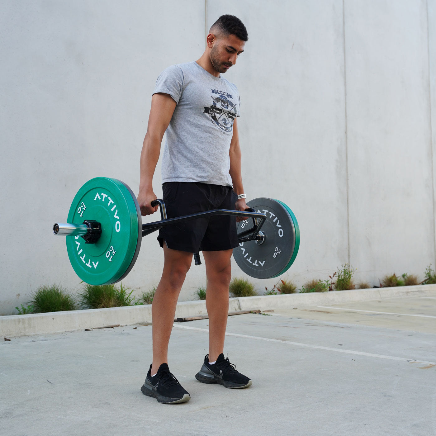 ATTIVO Olympic Trap Bar / Hex Bar – Rotating Sleeves