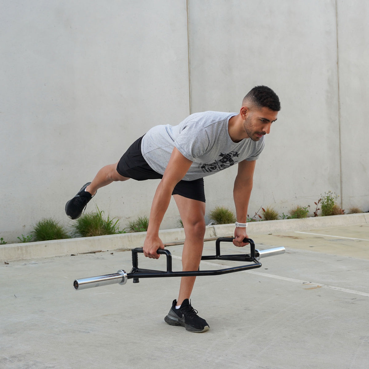 ATTIVO Open Trap Bar Hex Bar - Commercial and Home Gym - with Rotating Sleeves and Built-in Jacks for Weight Plates - Use for Deadlifts, Farmers Carries, Shrugs, Lunges