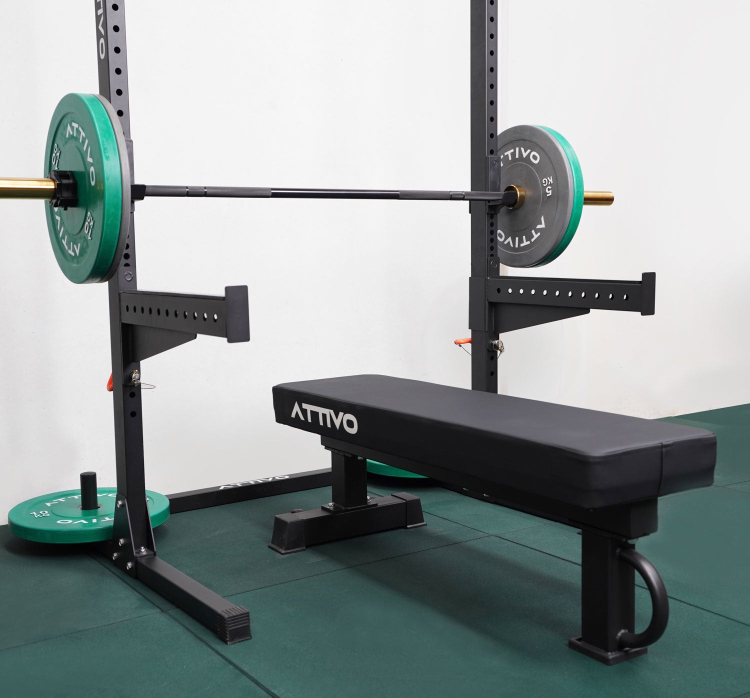 ATTIVO Competition Flat Workout Bench, Rated 460KG, Weight Training Utility Bench