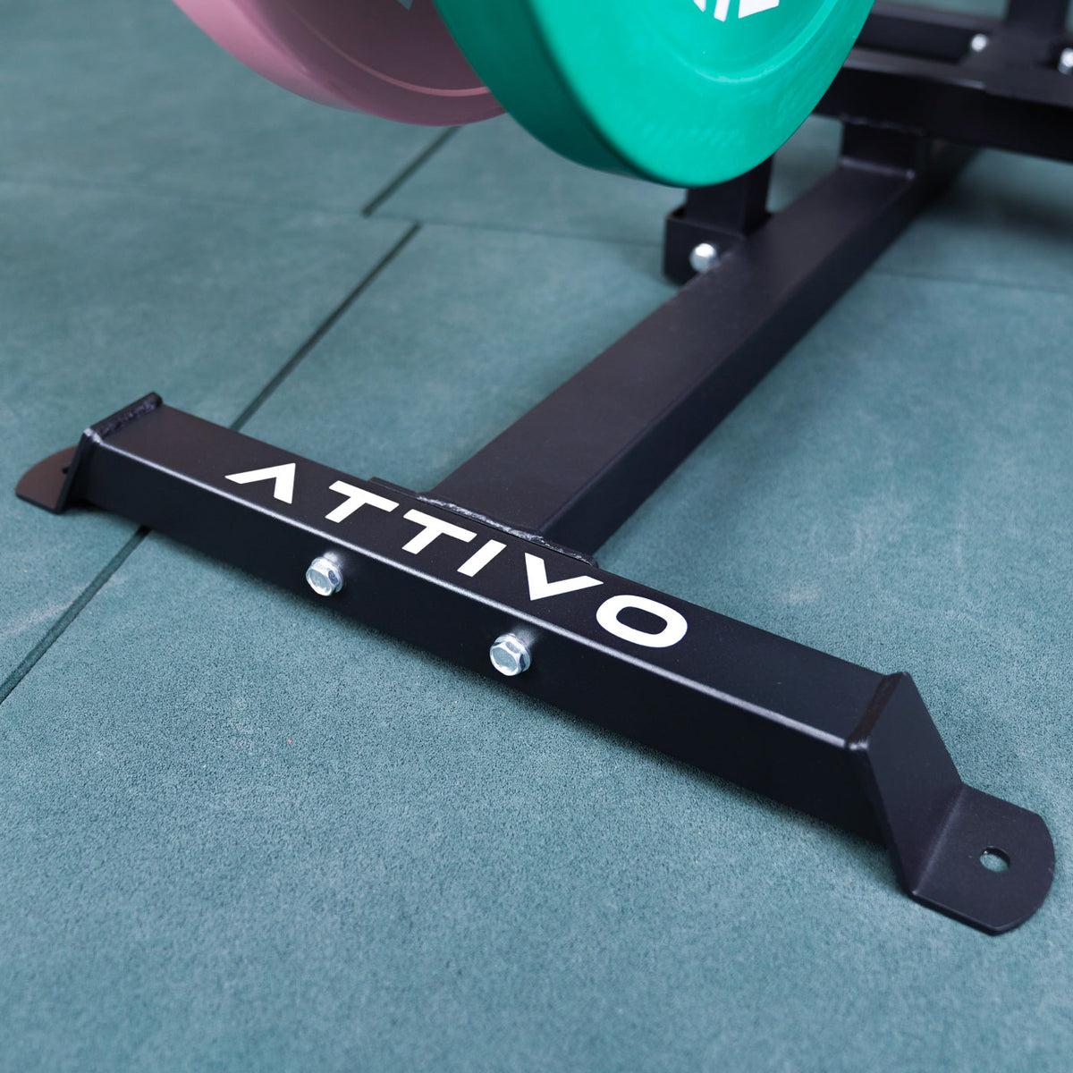 ATTIVO Seated Calf Raise, Weight Plate Loaded, Dual Olympic Weight Posts, Height Adjustable Thigh Pad, Lower Body Specialty Machine, Leg Day Machine