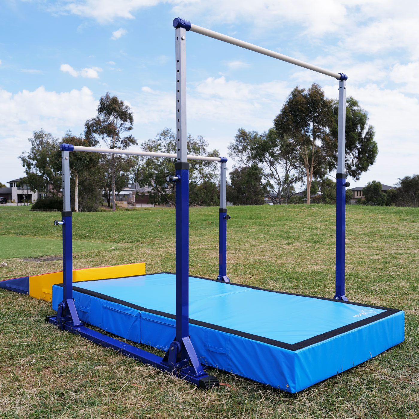 Double Horizontal Bars, Junior Gymnastic Training Parallel Bars Adjustable Heights, 150kg Capacity