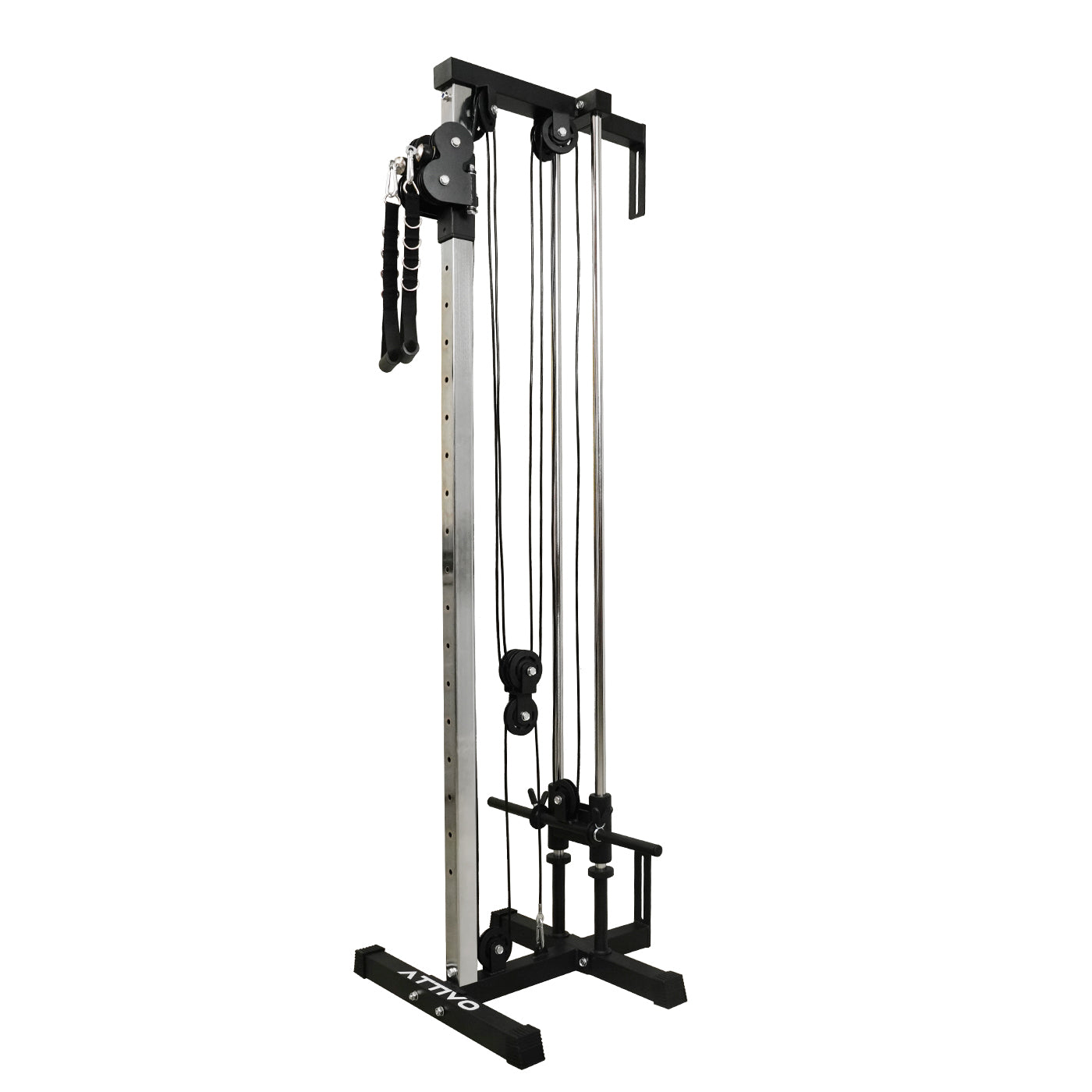 Wall Mount Cable Station with Adjustable Dual Pulley System AUCHOICE