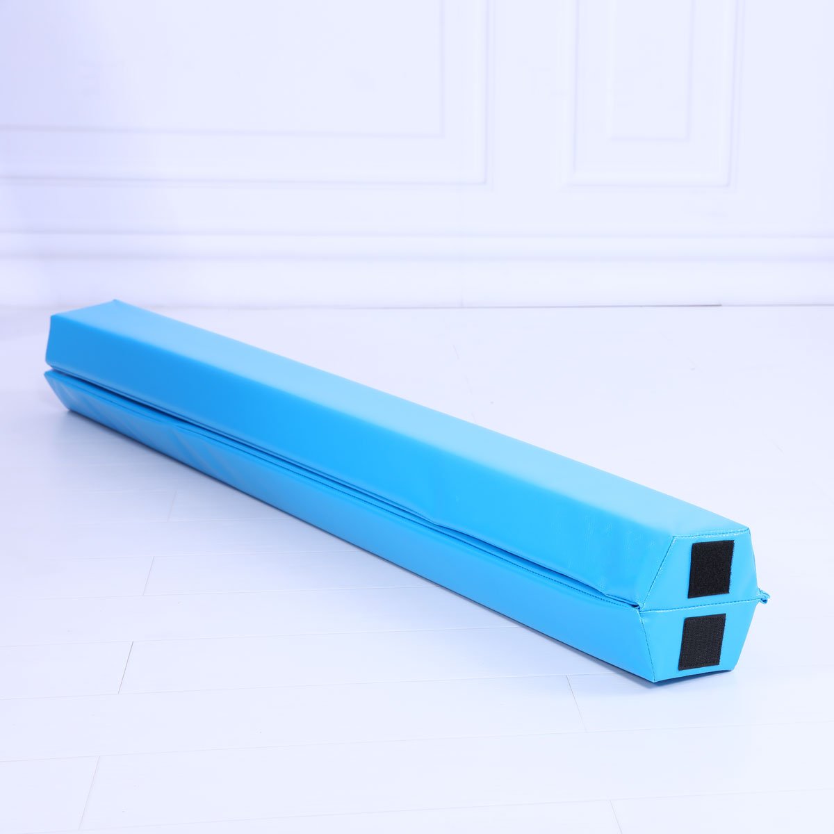 Starter Folding Gymnastics Balance Beam Practice Safe Balance Beam for Kids 240cm/270cm - Blue