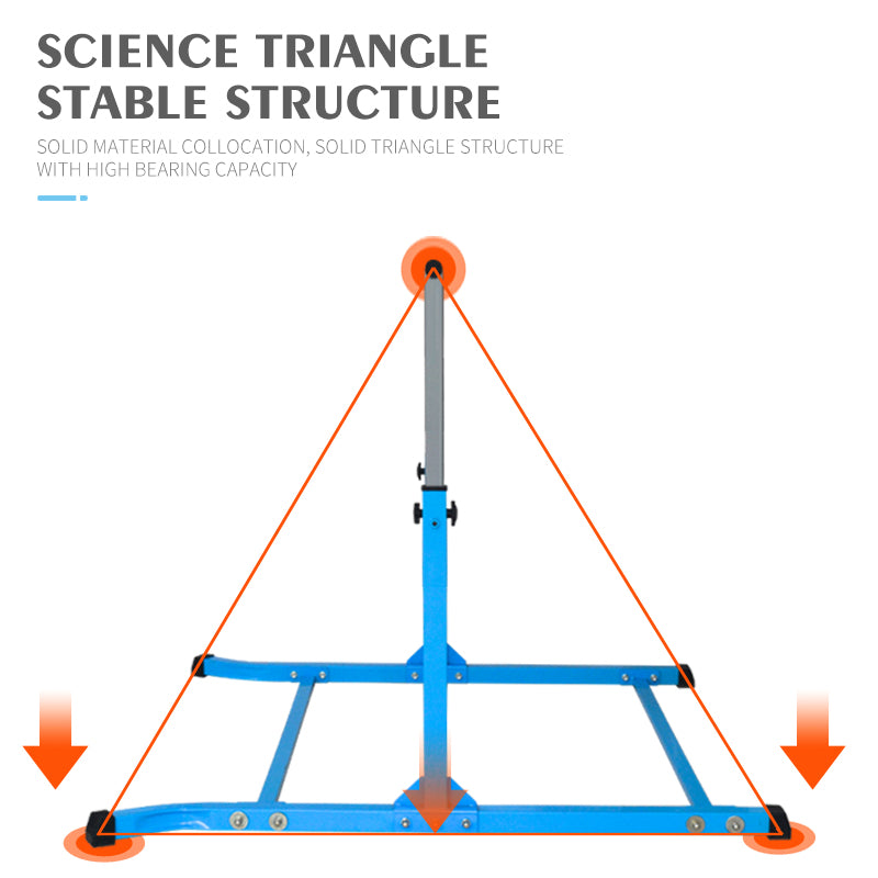 Value Combo Gymnastic Horizontal Bar Sports Junior Training Bar + Gym Mat (Pink Set)