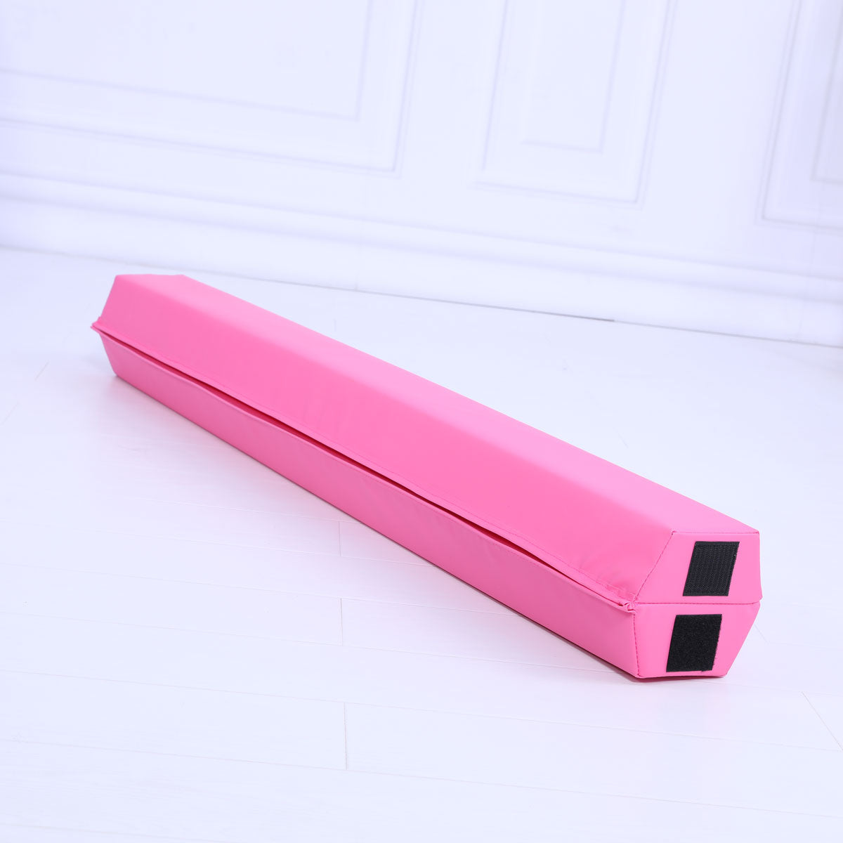 Starter Folding Gymnastics Balance Beam Practice Safe Balance Beam for Kids 240cm/270cm - Pink