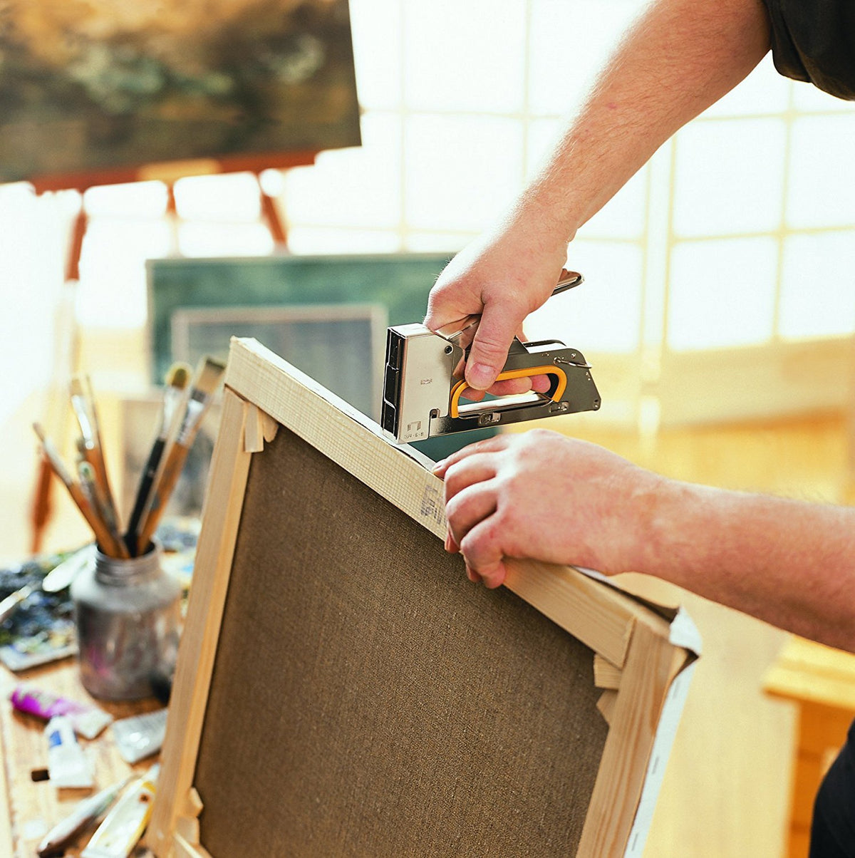 All Steel R23 Staple Gun with Anti-Jamming and Recoil Reduction Mechanism