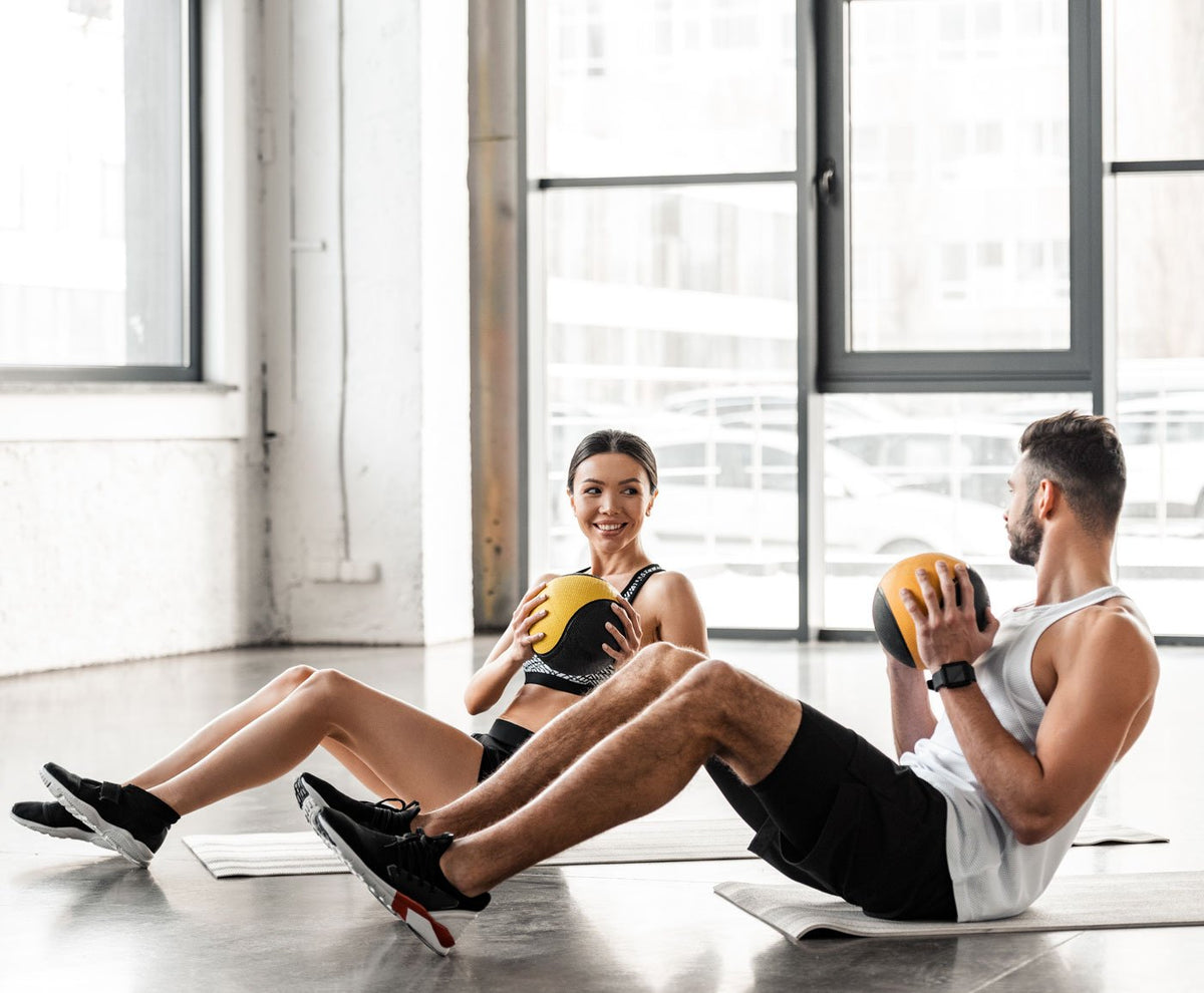 ATTIVO Medicine Ball for Workouts Exercise Balance Training Set of 5 Balls - 2kg 4kg 6kg 8kg 10kg